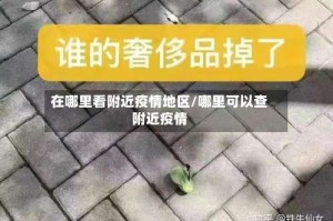 在哪里看附近疫情地区/哪里可以查附近疫情
