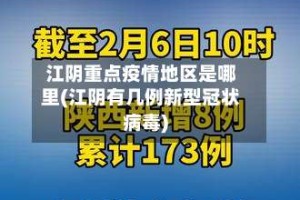 江阴重点疫情地区是哪里(江阴有几例新型冠状病毒)
