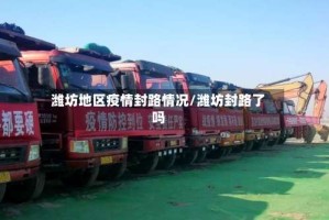 潍坊地区疫情封路情况/潍坊封路了吗