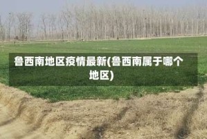 鲁西南地区疫情最新(鲁西南属于哪个地区)