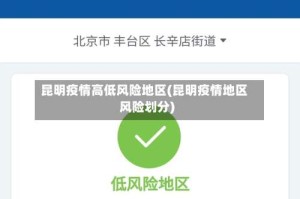 昆明疫情高低风险地区(昆明疫情地区风险划分)