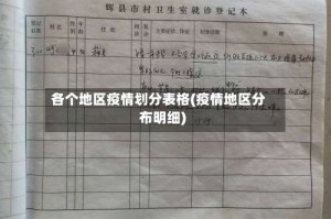 各个地区疫情划分表格(疫情地区分布明细)