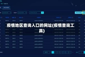 疫情地区查询入口的网址(疫情查询工具)