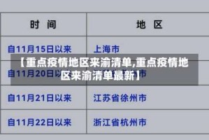 【重点疫情地区来渝清单,重点疫情地区来渝清单最新】