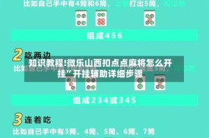 知识教程!微乐山西扣点点麻将怎么开挂”开挂辅助详细步骤
