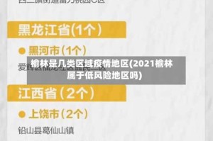 榆林是几类区域疫情地区(2021榆林属于低风险地区吗)