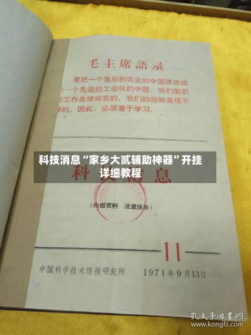 科技消息“家乡大贰辅助神器”开挂详细教程-第2张图片
