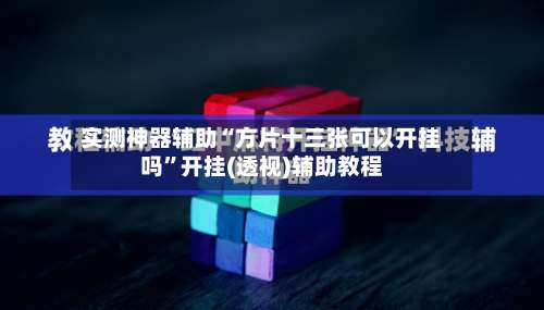 实测神器辅助“方片十三张可以开挂吗”开挂(透视)辅助教程-第1张图片