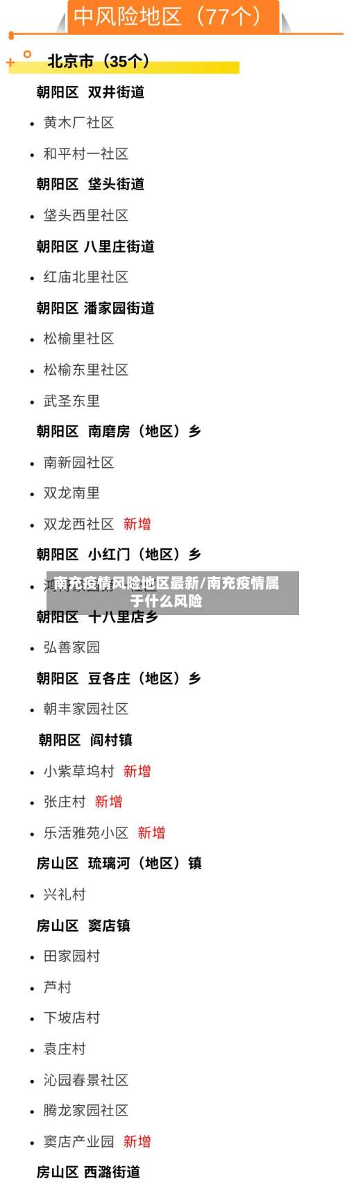 南充疫情风险地区最新/南充疫情属于什么风险-第2张图片