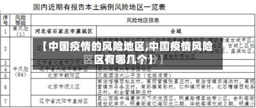 【中国疫情的风险地区,中国疫情风险区有哪几个】-第2张图片