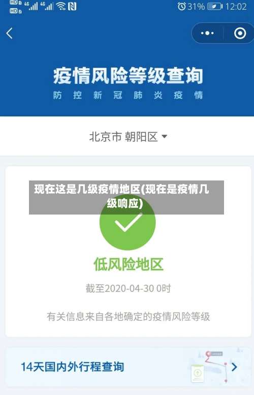 现在这是几级疫情地区(现在是疫情几级响应)-第1张图片