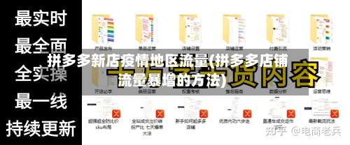 拼多多新店疫情地区流量(拼多多店铺流量暴增的方法)-第2张图片