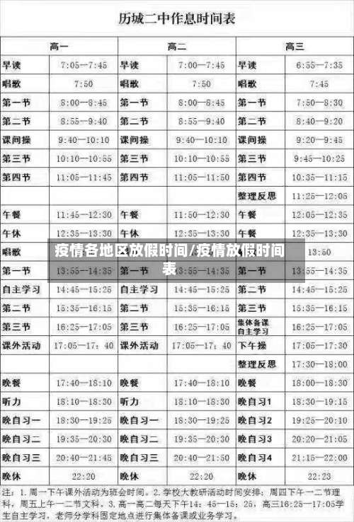 疫情各地区放假时间/疫情放假时间表-第1张图片