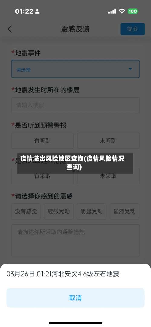 疫情溢出风险地区查询(疫情风险情况查询)-第1张图片