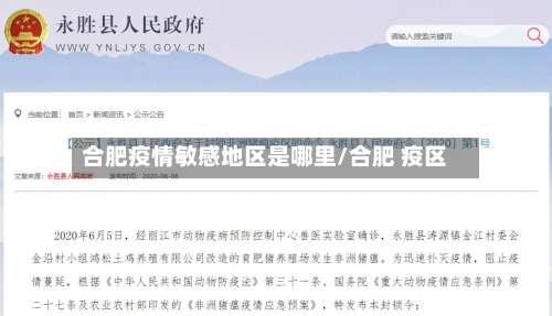 合肥疫情敏感地区是哪里/合肥 疫区-第2张图片