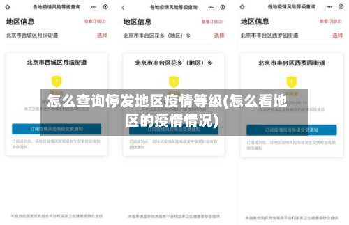 怎么查询停发地区疫情等级(怎么看地区的疫情情况)-第1张图片