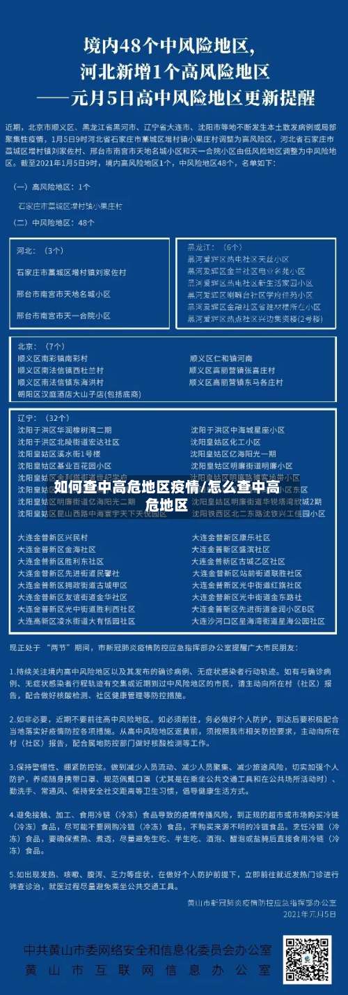 如何查中高危地区疫情/怎么查中高危地区-第1张图片