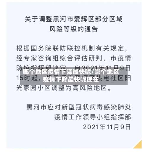 哪个地区疫情下降最快呢/哪个地区疫情下降最快呢现在-第3张图片