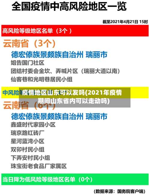 疫情地区山东可以发吗(2021年疫情期间山东省内可以走动吗)-第1张图片
