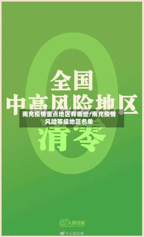 南充疫情重点地区有哪些/南充疫情风险等级地区名单-第1张图片